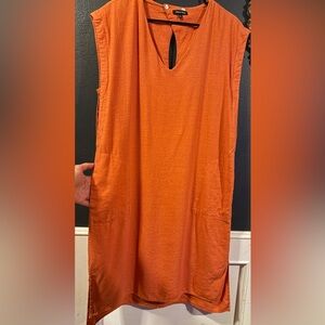 36 - Linen/Viscose Athen Marie Dress With Pockets